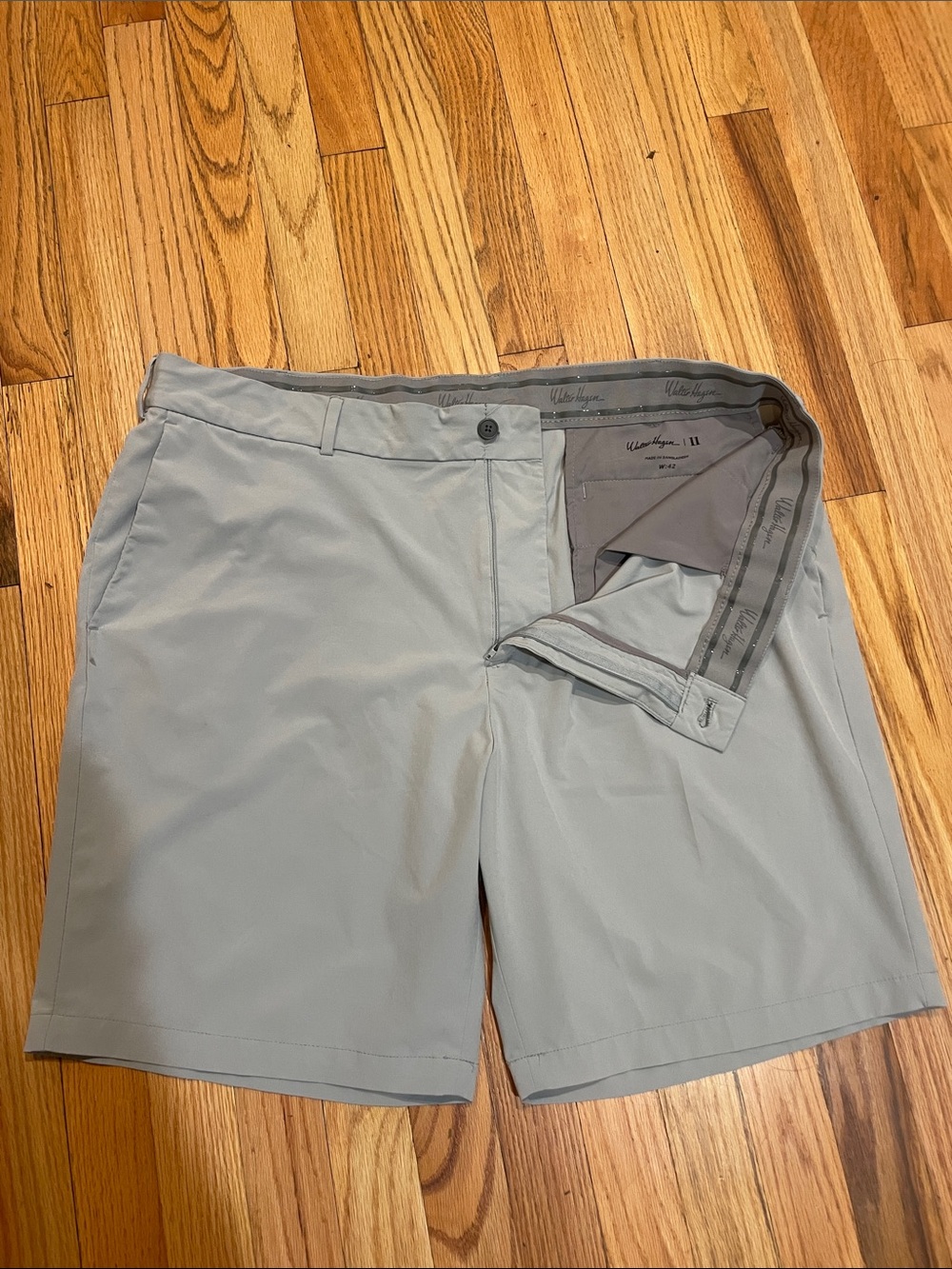 Walter Hagen 42 Light Gray Men's Performance Shorts